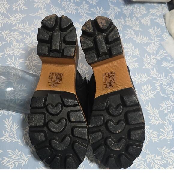 Pierre Dumas Women's Black Sz 7M Colby Chunky Platform 3.5' Heel Slip on Sandals - Picture 10 of 12